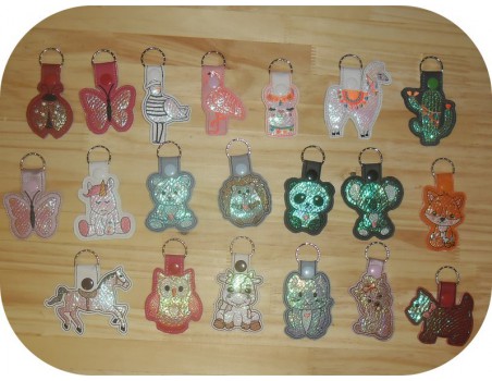 machine embroidery design koala mylar keychains ith