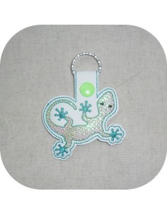 machine embroidery design turtle  mylar keychains ith