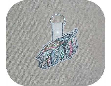 machine embroidery design dream Catcher mylar keychains ith