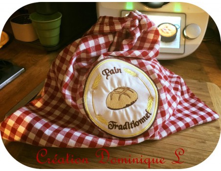 Instant download machine embroidery bread