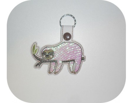 machine embroidery design squirrel  mylar keychains ith