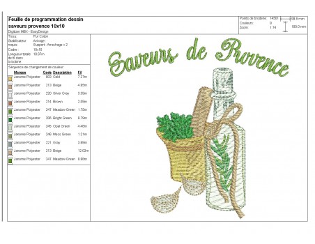 Instant download machine embroidery rosé wine of provence