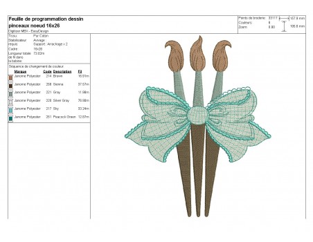 Instant download machine embroidery painting brushes