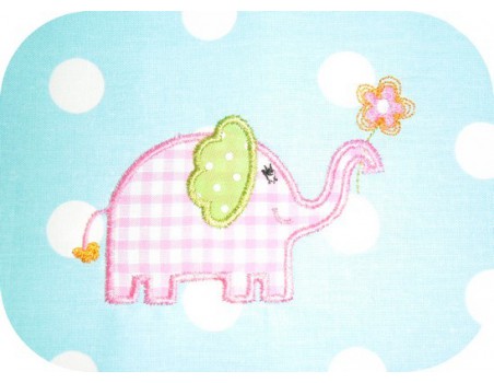 Motif de broderie Eléphant