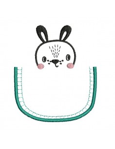Motif de broderie machine  lapin