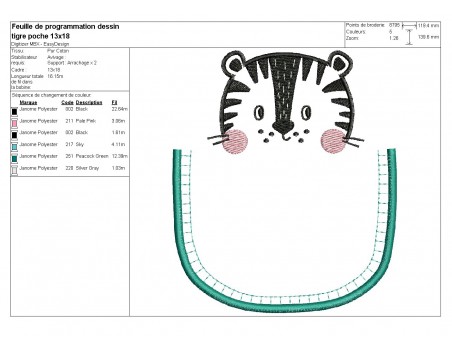 machine embroidery design panda