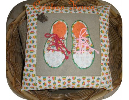 Instant download machine embroidery design   sneakers