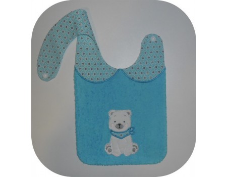 Motif de broderie machine ourson appliqué