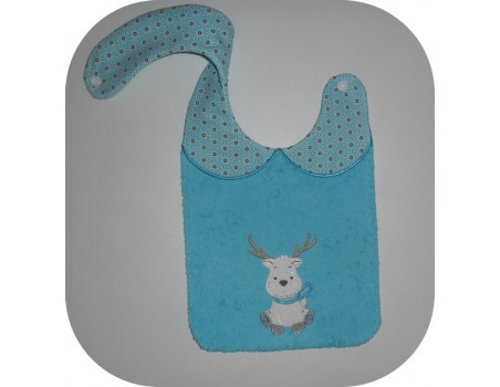 Motif de broderie machine cerf appliqué