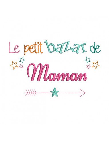 Embroidery design super mum