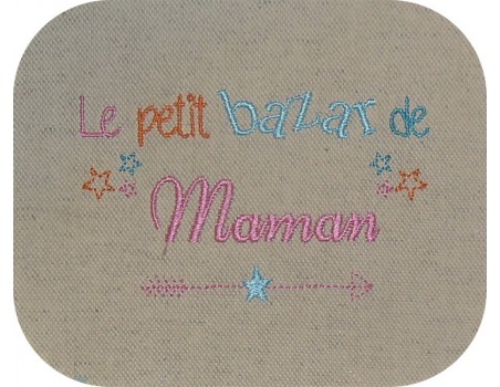 Motif de broderie  bazar de maman