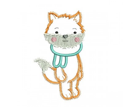 embroidery design machine little bear applique