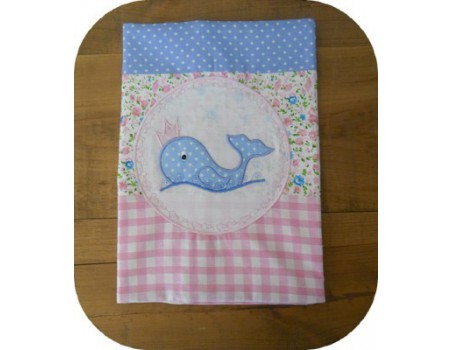 Motif de broderie baleine