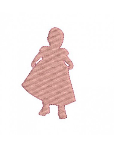 Motif de broderie bébé fille