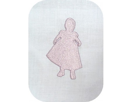 Motif de broderie bébé fille