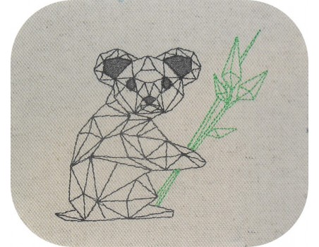 Motif de broderie machine koala origami