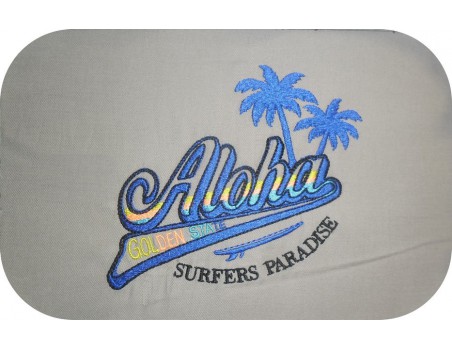 Motif de broderie machine   aloha