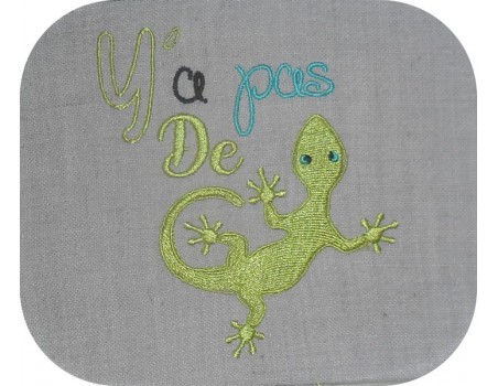 embroidery design  chameleon