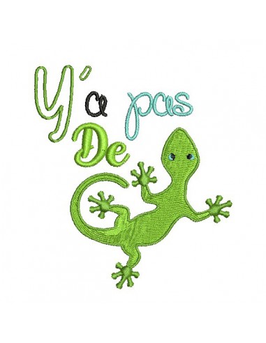 embroidery design  chameleon