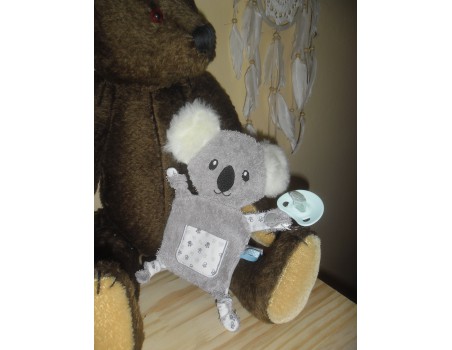 Motif de broderie machine doudou koala  ITH