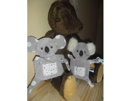 Motif de broderie machine doudou koala  ITH