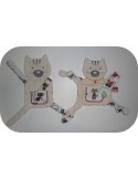 Motif de broderie machine doudou  chat  ITH