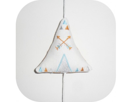 Motif de broderie machine mobile tipi ITH