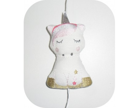 Motif de broderie machine mobile licorne ITH