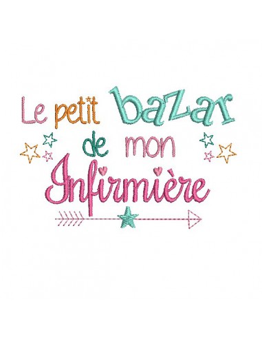 Motif de broderie  bazar de mon infirmière