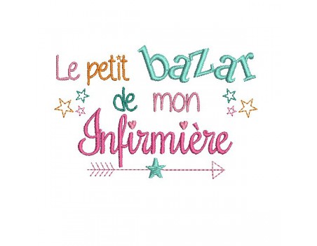 Motif de broderie  bazar de mon infirmière