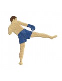Instant download machine embroidery design Thai boxer