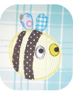 Motif de broderie abeille