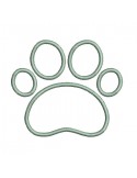 Instant download machine embroidery applique cat paw