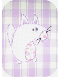 Motif de broderie castor appliquée