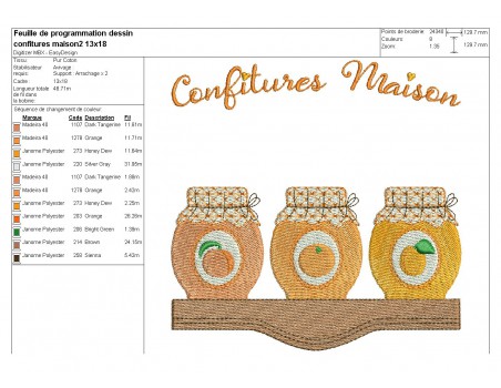 Instant download machine embroidery design jars of jam, plum, fig, blackberries