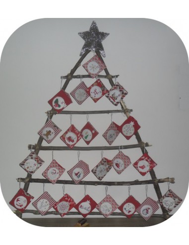 embroidery design  ITH Advent calendar