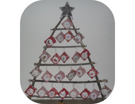 embroidery design  ITH Advent calendar