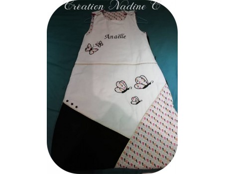 Motif de broderie machine appliqué papillons