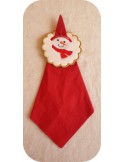 Instant download embroidery design  machine snowman scalloped napkin ring  ITH