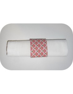 motif de broderie machine  rond de serviette ITH