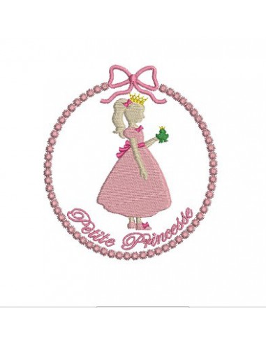 Motif de broderie petite princesse