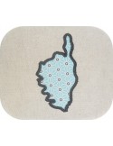 instant download embroidery design applique Corsica Island