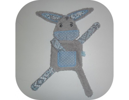 Motif de broderie machine doudou  âne ITH