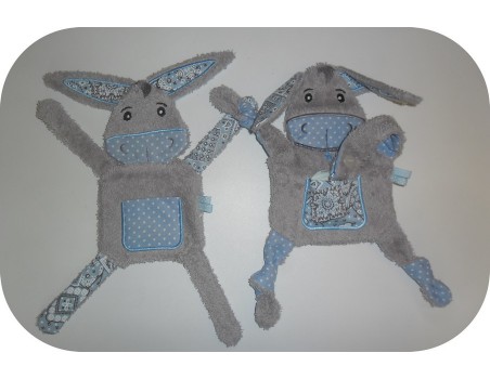 Motif de broderie machine doudou  âne ITH