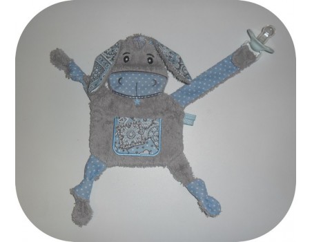 Motif de broderie machine doudou  âne ITH