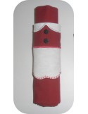 motif de broderie machine  rond de serviette Mère Noël  ITH