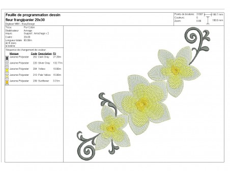 instant download machine embroidery design frangipani flower