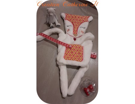 Motif de broderie machine doudou biche ITH