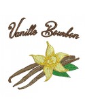 instant download machine embroidery design Vanilla bourbon