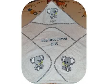 Motif de broderie machine koala